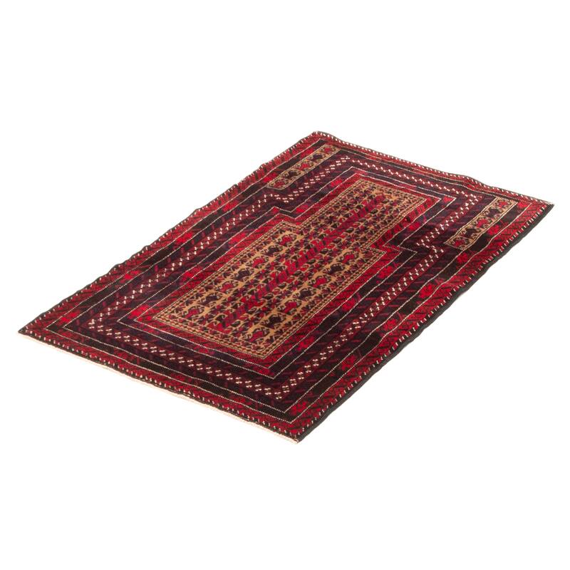 Teimani Tan Rug 2'10" x 4'5" - 2'10 x 4'5