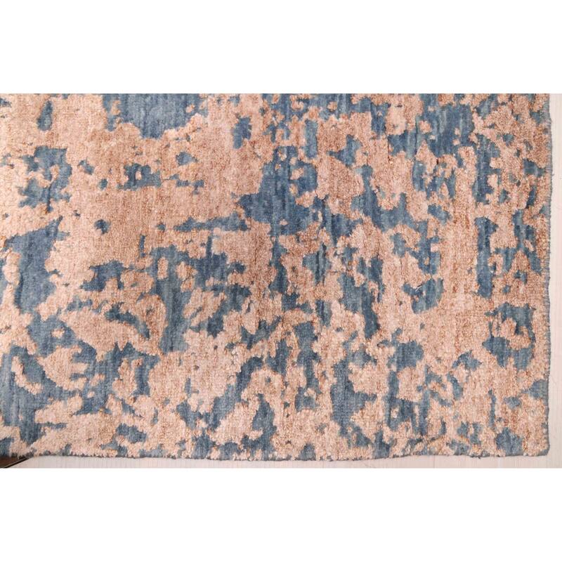 ECARPETGALLERY Hand-knotted Legacy Dark Blue Silk, Wool Rug - 7'10 x 10'2