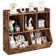 preview thumbnail 3 of 3, Two-layer MDF toy storage cabinet