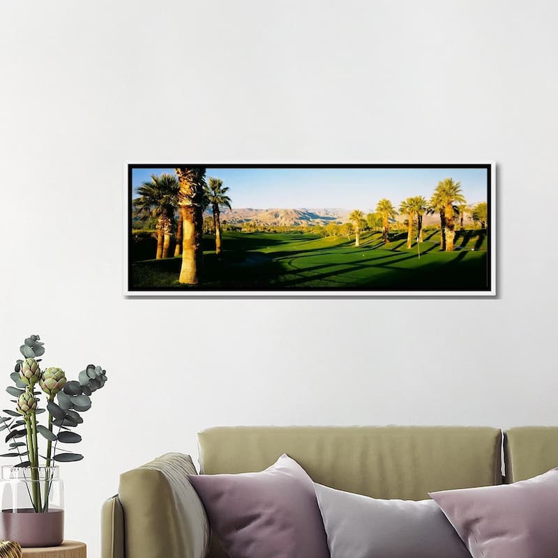 iCanvas "Palm Course, Desert Springs Golf Club, JW Marriott Desert Springs Resort & Spa" by Panoramic Images Framed Canvas Print