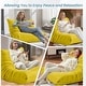 preview thumbnail 17 of 39, EROMMY Bean Bag Chair Togo Sofa - 28D Memory Foam Floor Chair for Adults & Kids, Lightweight Fabric Lounger in 5 Colors