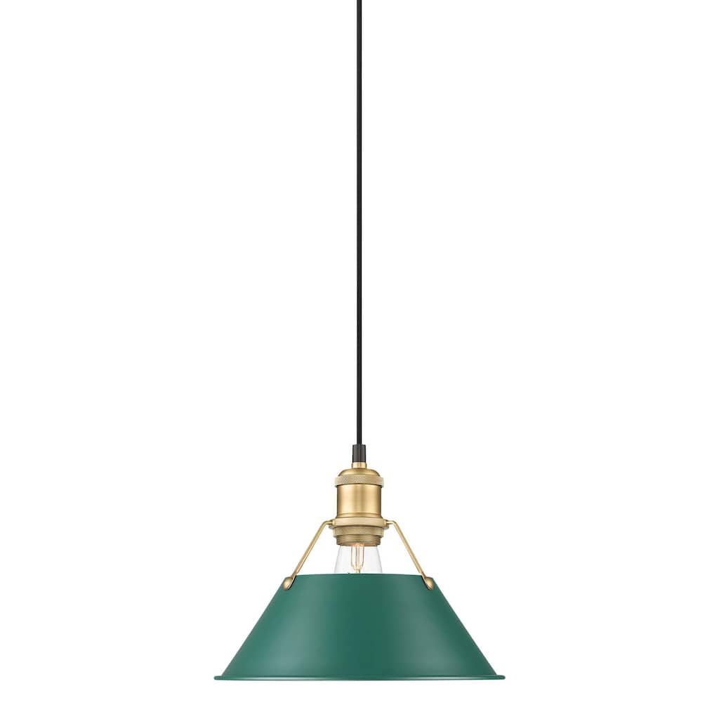 Golden Lighting 3306-M BCB Orwell 10" Wide Mini Pendant