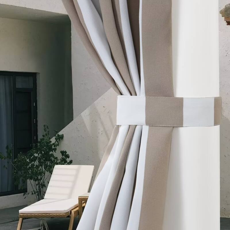 Stripe Outdoor UV Protected Privacy Tab Top Panel