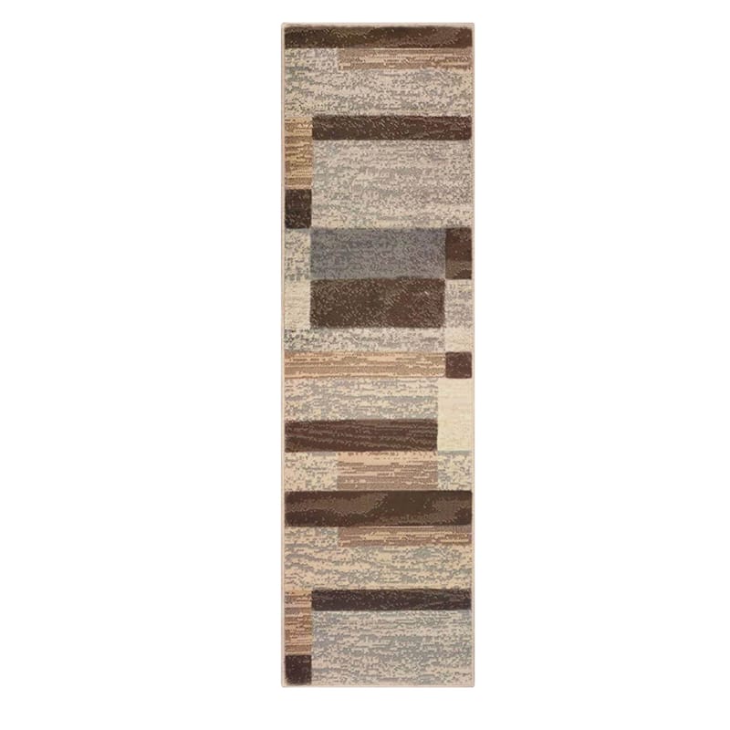 Geometric Modern Patchwork Indoor Area Rug or Runner by Superior