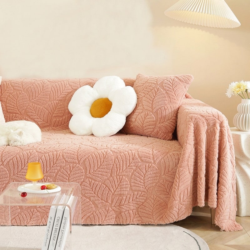 Hot pink store sofa cover