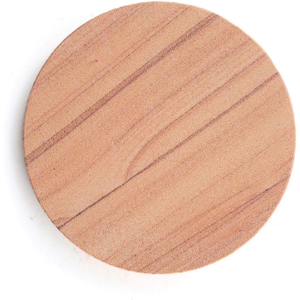 Cinnabar Brand, Multicolor All Natural Sandstone-Durable Stone with Varying Patterns, Every Coaster Is An Original, 4 inch round