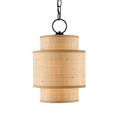 Currey & Company Mathias Natural Pendant - 17"h x 10"dia