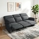 preview thumbnail 107 of 118, MCombo 64.6" Wall Hugger Power Loveseat Fabric Recliner Sofa with USB Ports