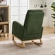 preview thumbnail 21 of 59, Mid-Century Modern Nursery Rocking Armchair Glider Rocker With Retractable Footrest For Living Room