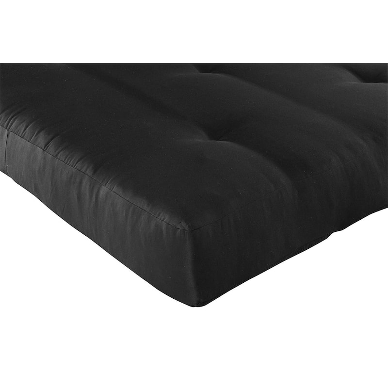 Full Size Futon Mattress 6” Thick Plush Foldable Cushion for Living Room and Guest Room