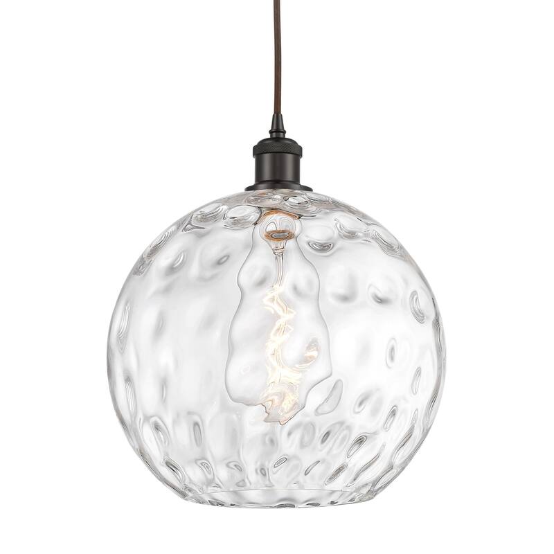 Innovations Lighting 516-1P-15-12 Athens Pendant Athens 12" Wide - Oil Rubbed Bronze / Clear Water Glass