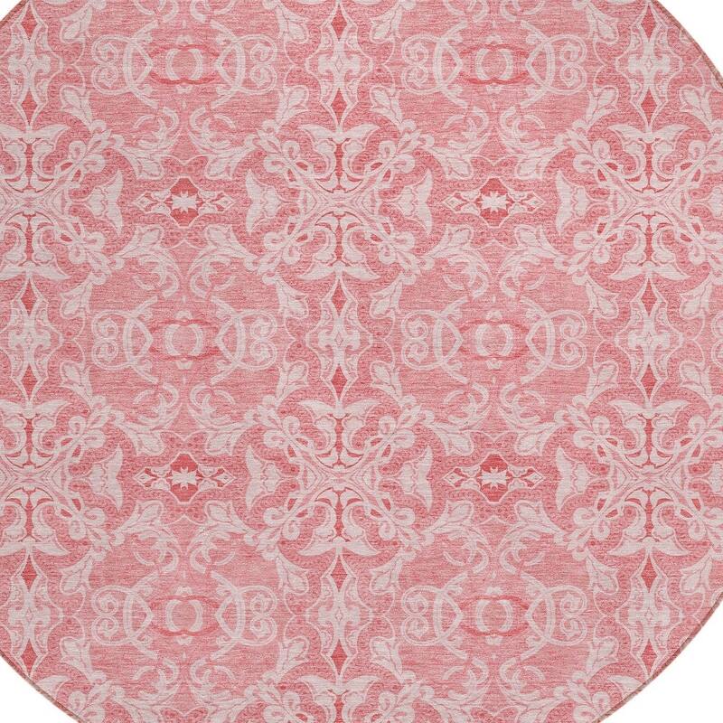 HomeRoots Medallion Transitional Rectangle Outdoor Rug