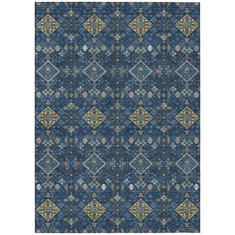 Machine Washable Indoor/ Outdoor Global Bidunga Chantille Rug