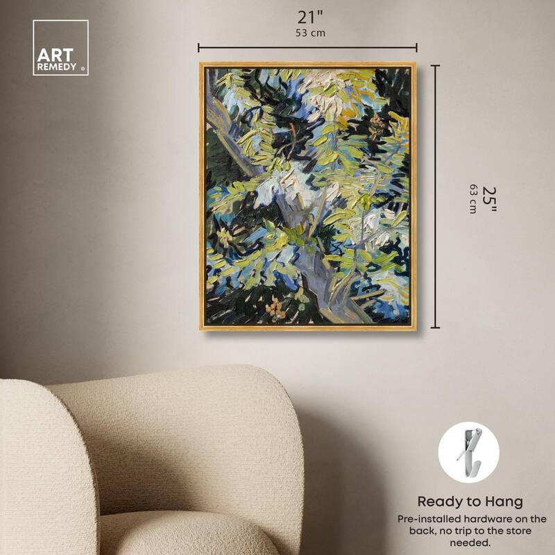 Blossoming Acacia Branches 1890 Canvas by Art Remedy