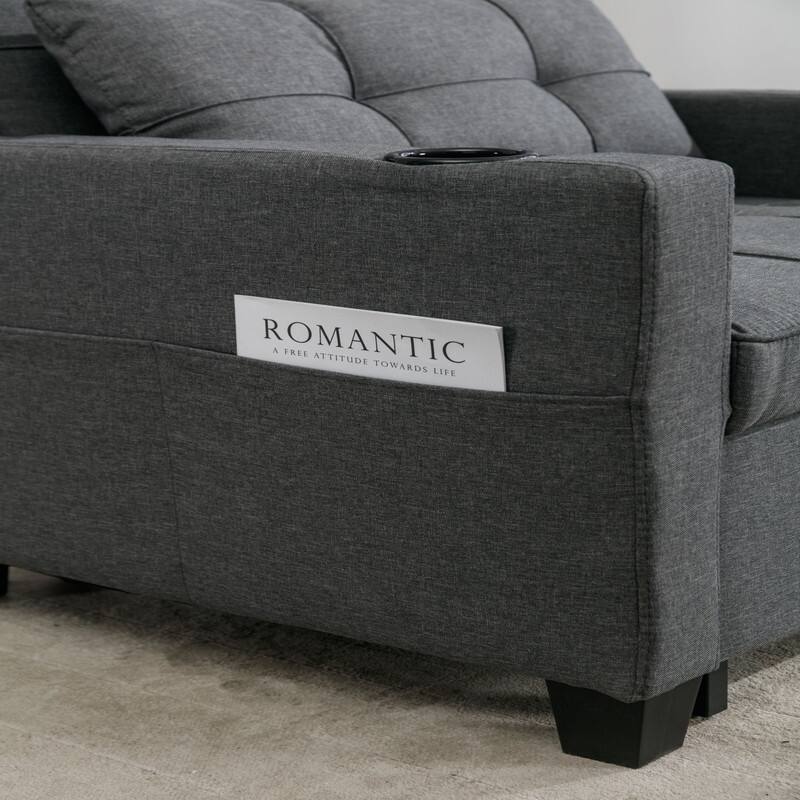 3-in-1 Pull Out Sleeper Chair Beds with USB Ports