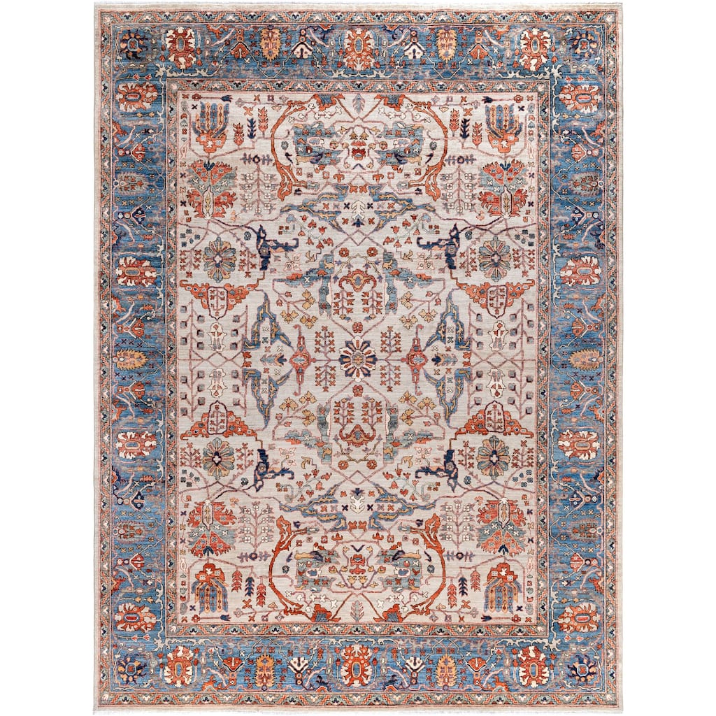 Serapi One-of-a-Kind Hand-Knotted Area Rug - Gray - 8' 11" x 12' 0"