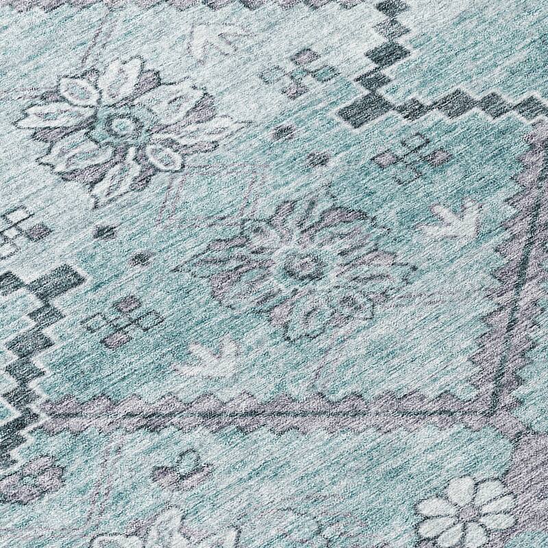 Machine Washable Indoor/ Outdoor Chantille Tribal Garden Rug