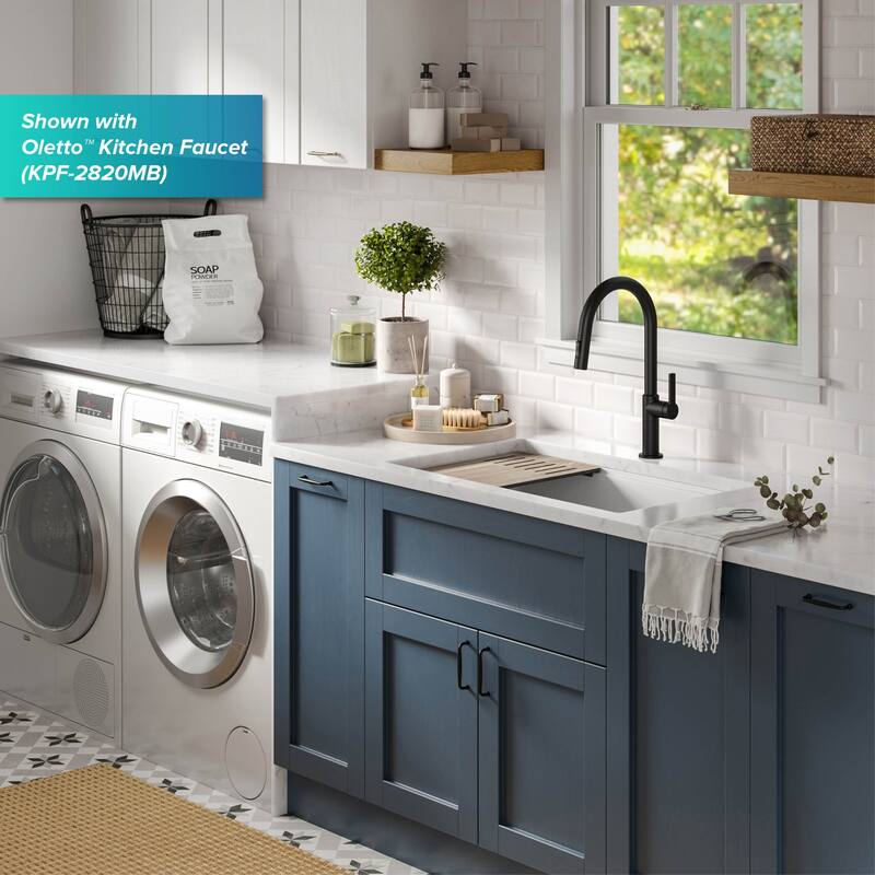 KRAUS Bellucci Workstation Undermount Granite Composite Kitchen Sink