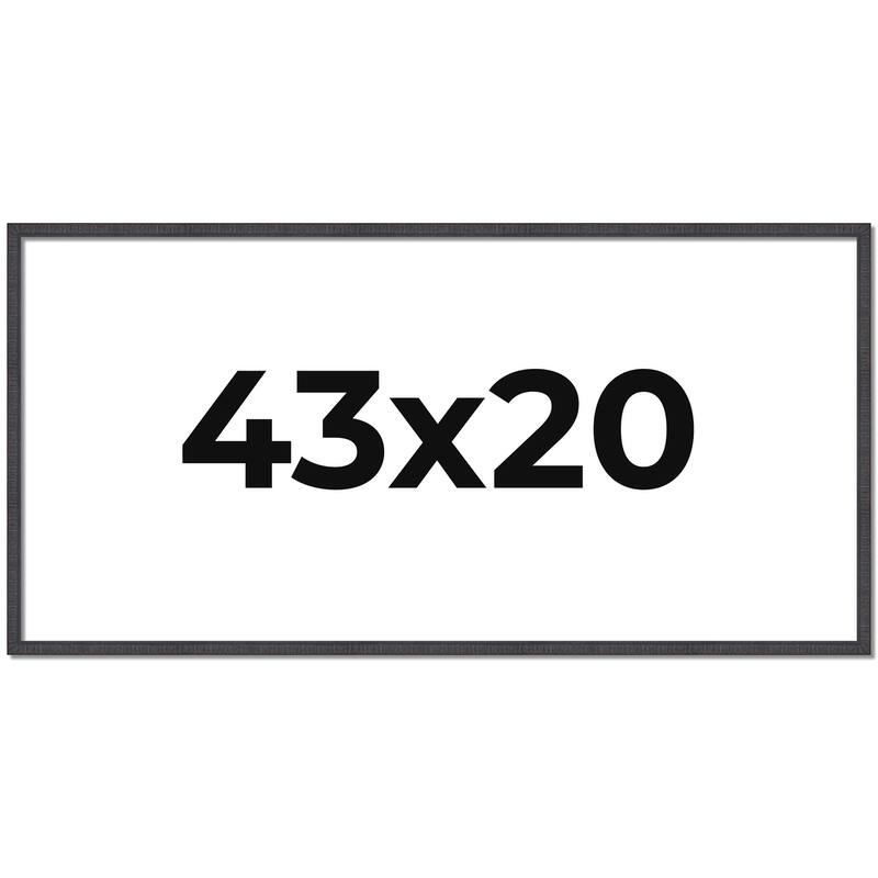 43x20 Frame Brown Solid Wood Picture Frame - Complete Modern Photo