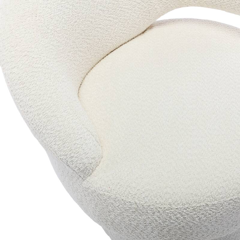 360 Degree Swivel Cuddle Barrel Accent Chairs with Wide Upholstered