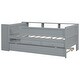 preview thumbnail 7 of 10, Twin Bunk Bed with Shelves and Drawer, White