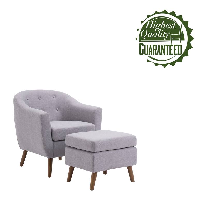 Carson Carrington Junsele Linen Upholstery Club Accent Chair