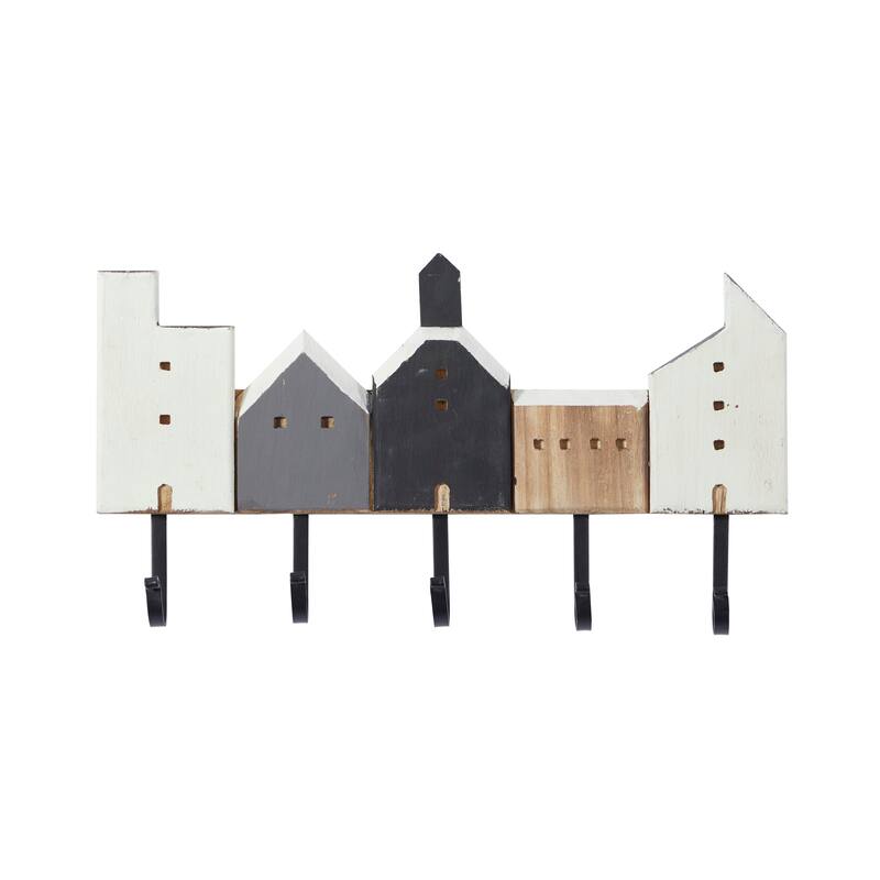 Multi Wood Farmhouse Wall Hook 10 x 20 x 2 - 20 x 2 x 10