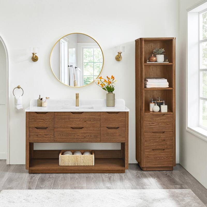 Miseno MV-HARB55-GW Harbin 54" Free Standing Single Basin Vanity Set