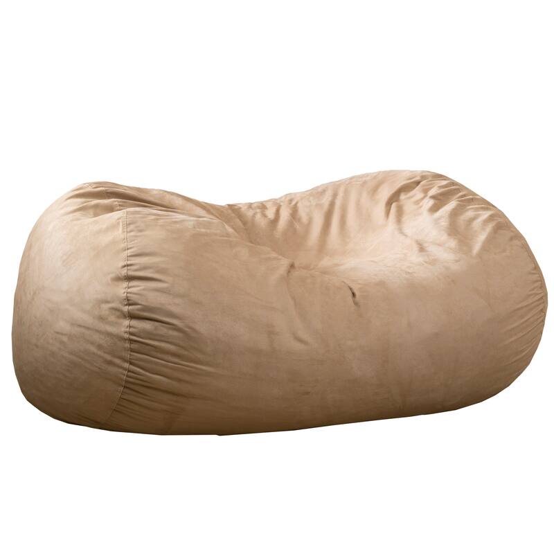 6.5 Foot Suede Cylindrical Bean Bag