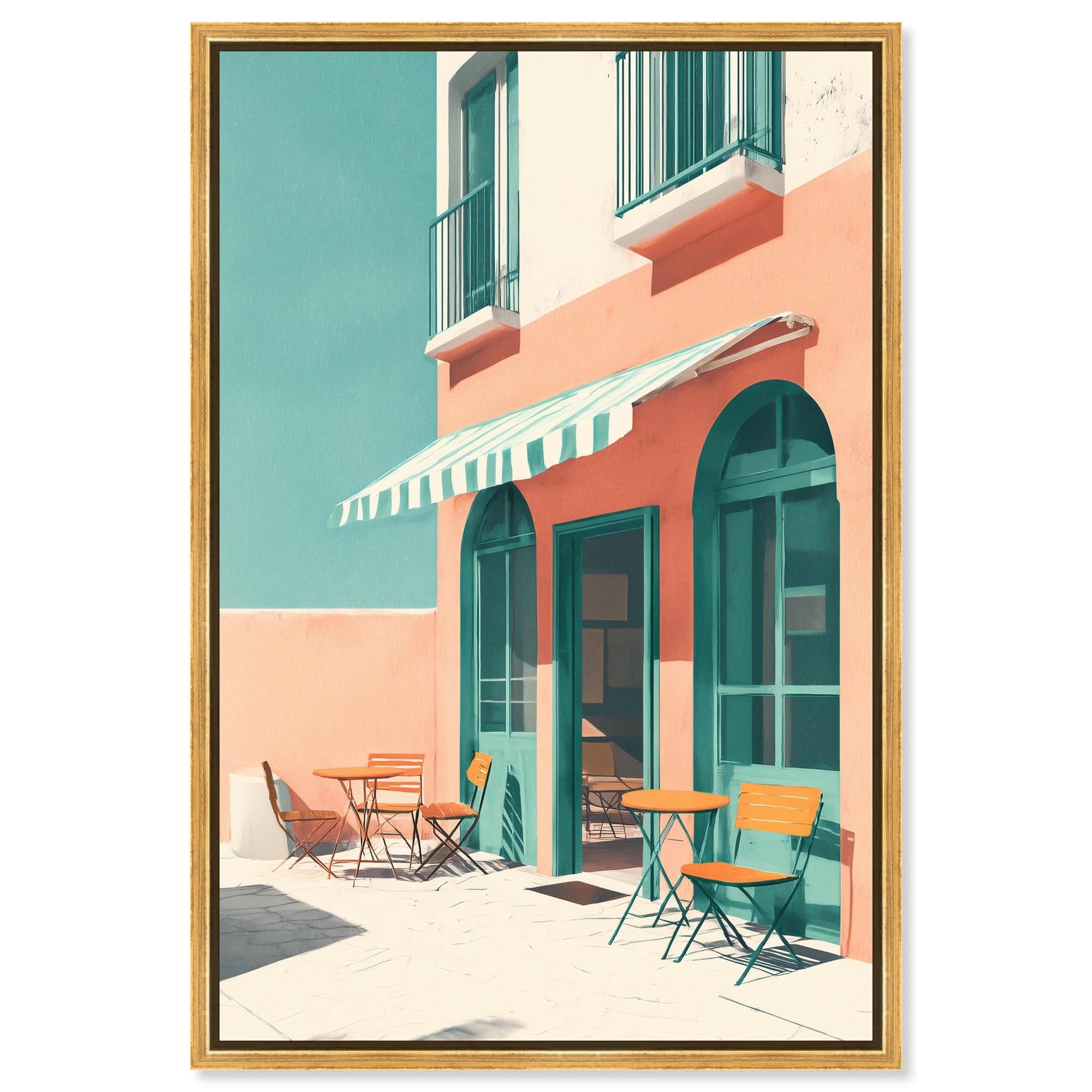 Time for a Stop Coastal Wall Art Canvas Print by Art Remedy