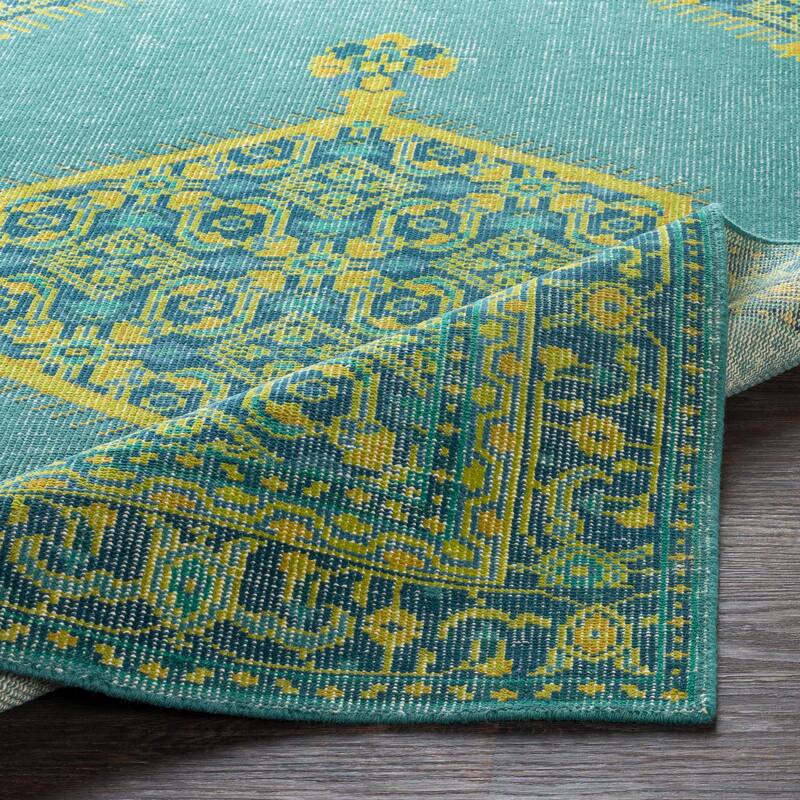 Hand-knotted Alford Boho Medallion Wool Area Rug