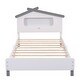 preview thumbnail 45 of 53, Platform Bed with House-shaped Headboard and Motion Activated Night