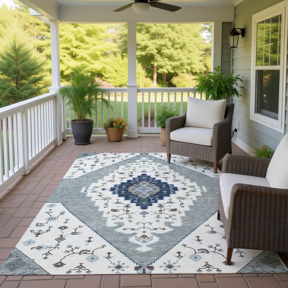 Machine Washable Indoor/ Outdoor Global Marrakesh Chantille Rug