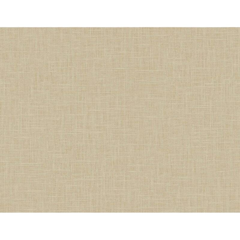 Seabrook Designs Myrna Linen Embossed Vinyl Unpasted Wallpaper - 27 in. W x 27 ft. L - Hemp