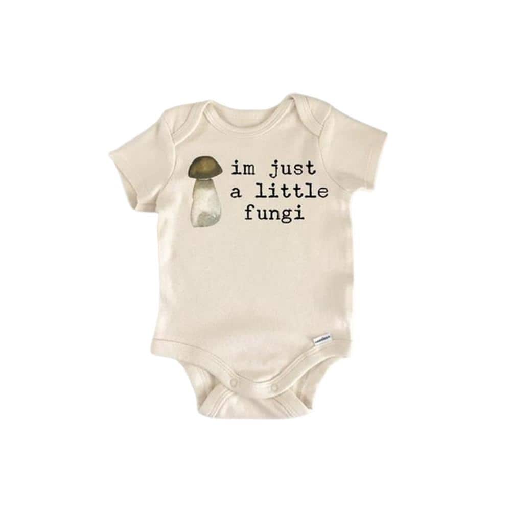 Mushroom Fungi Vegan - Baby Boy Girl Clothes Infant Bodysuit Funny Cute Newborn