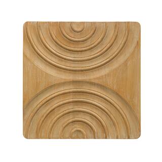 Wood Wall Art with Carved Arches