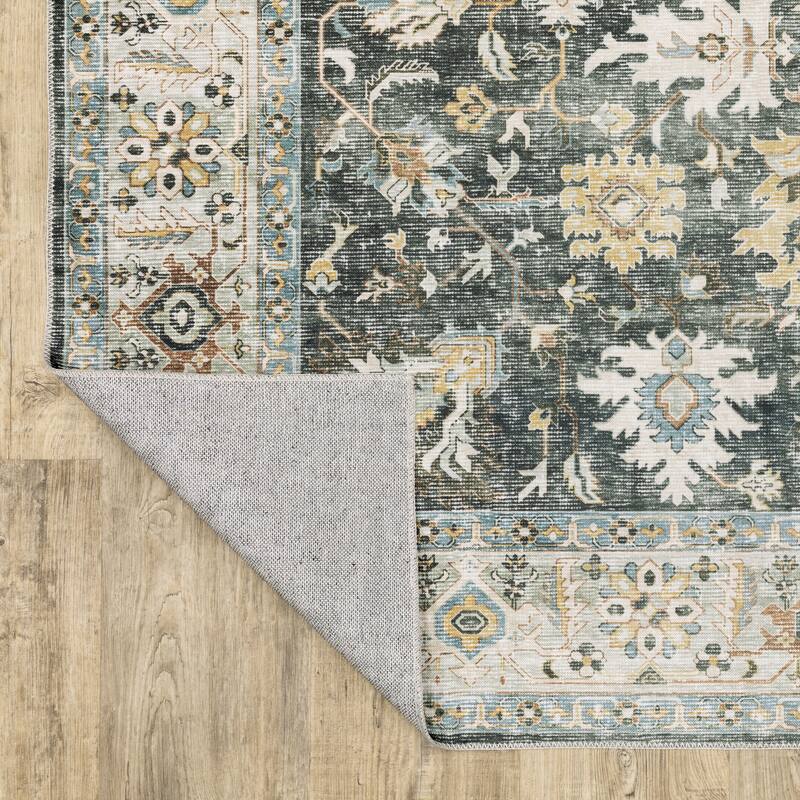 Vista Home Clarissa Washable Vintage Oriental Indoor Area Rug