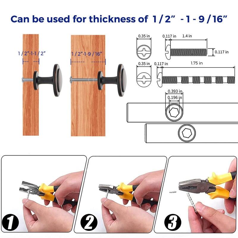 30 Pack 1-1/4 inch Kitchen Drawer Pulls