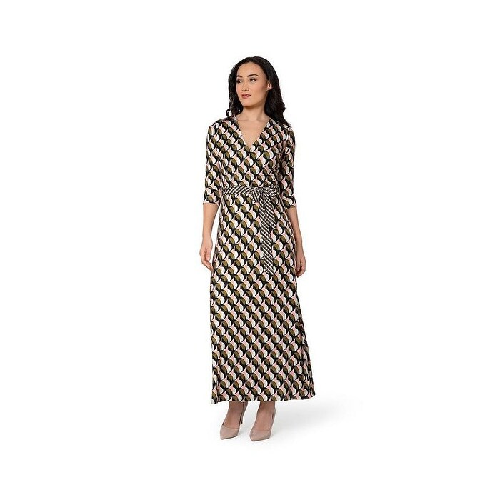 leota maxi dress Leota Women's Perfect Wrap Maxi Dress Orange Size Small - Bed Bath & Beyond