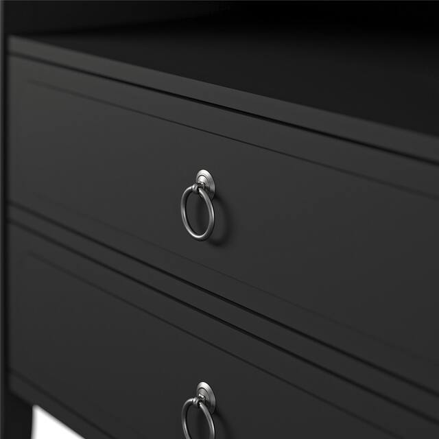 The Novogratz Her Majesty 2 Drawer Nightstand