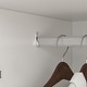 preview thumbnail 13 of 11, 3 Door Wardrobe Closet with 2 Hanging Rods and 5 Shelves, 47.2" White Armoire Wardrobe Freestanding Clothes Storage Cabinet