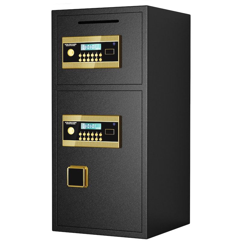Large Double-door Coin-operated Safe,Digital Security Safe with Fireproof and Waterproof Bag,6.0 Cubic Feet Safe Box