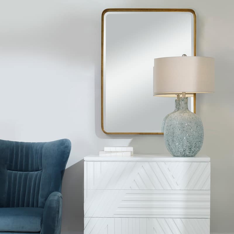 Uttermost Crofton Large Iron Bevel Mirror
