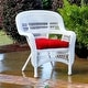 preview thumbnail 30 of 41, Portside Coastal White Outdoor Wicker Dining Set (5-Piece)