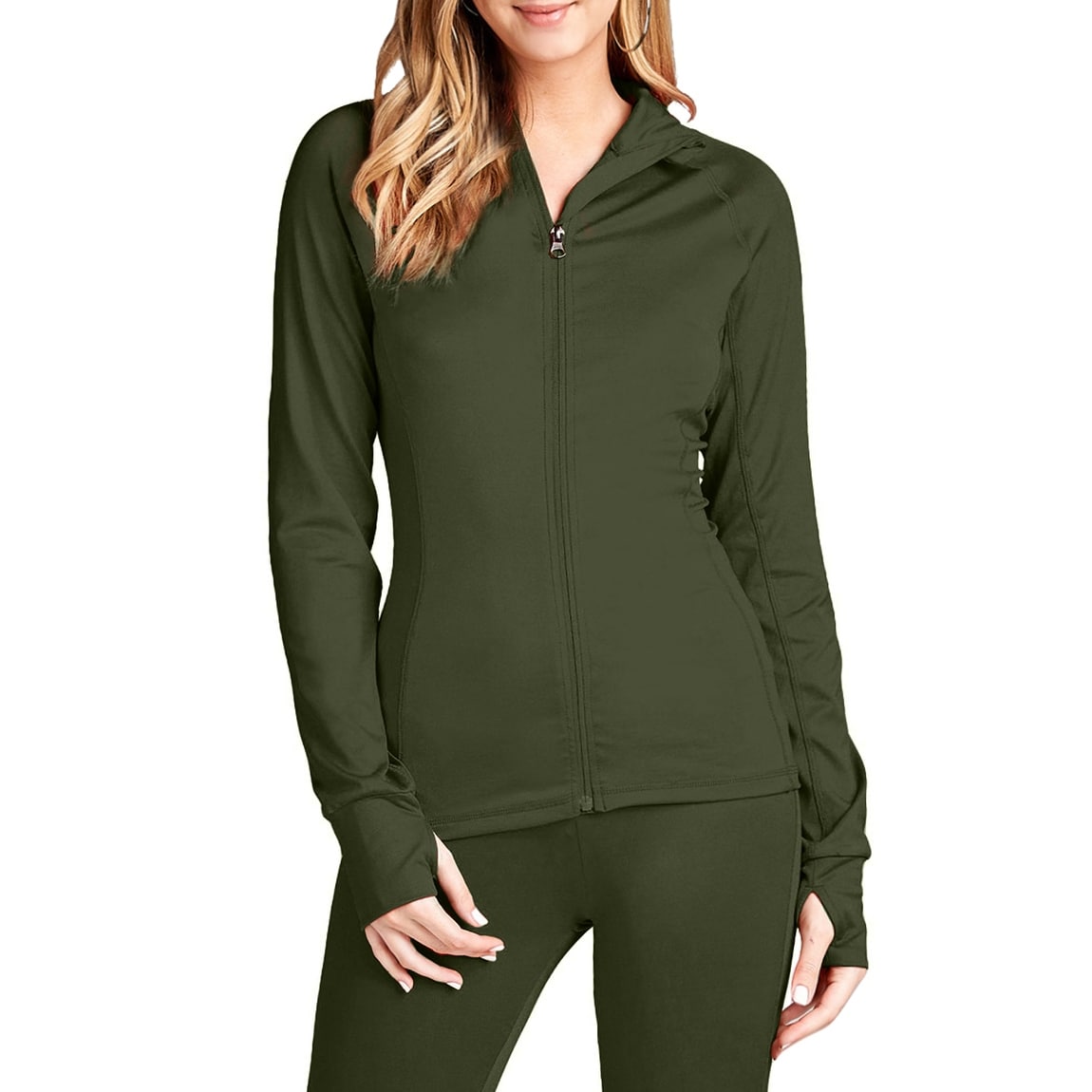 plus size jacket with thumb holes