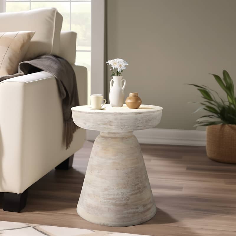 Wood, 19" Side Table, Black