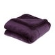 preview thumbnail 20 of 20, Vellux Plush Lux Microplush Blanket Full / Queen - Plum