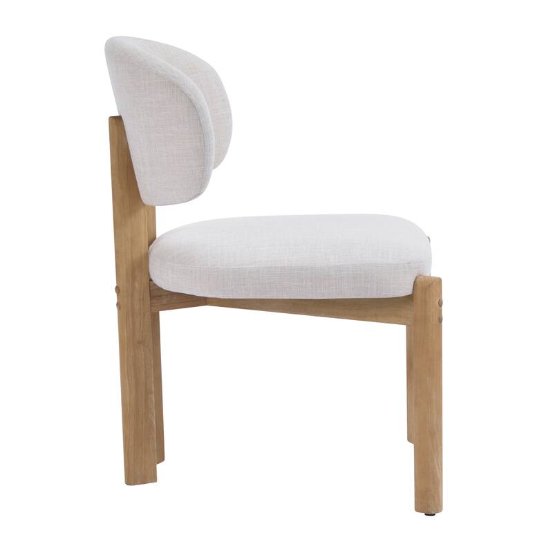 Christopher Knight Home - Aurelio Solid Rubberwood Upholstered Dining Chair