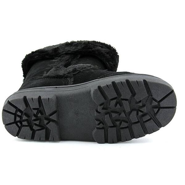 Shop Style Co Witty Women Round Toe Suede Black Winter Boot