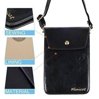 Shop Small Pu Leather Crossbody Cell Phone Purse Wallet Smartphone Bags - Free Shipping On ...